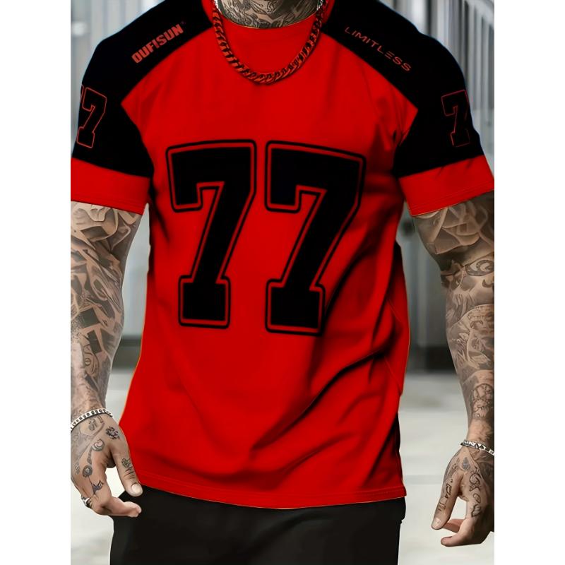 Men'S Summer Creative Fashion 3D Digital Print T-Shirt | Regular Fit, Crew Neck, Slight Stretch Fabric, Street Style