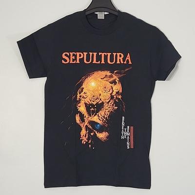 SEPULTURA Beneath The Remains S SMALL T-Shirt Black Mens Band Logo Unisex T-Shirt