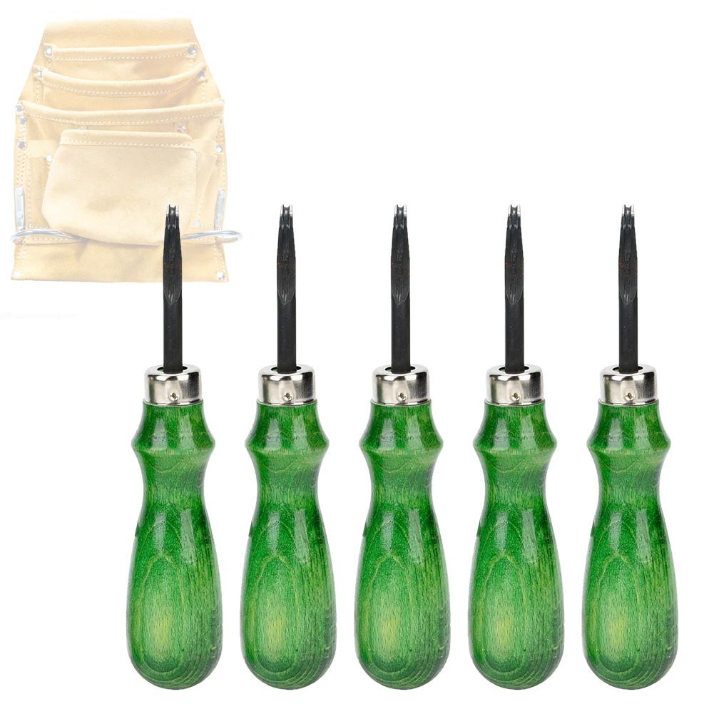 0.6mm-1.4mm Professional Beveler DIY Accessory Leather Craft Edge Cutting Tool (1mm)