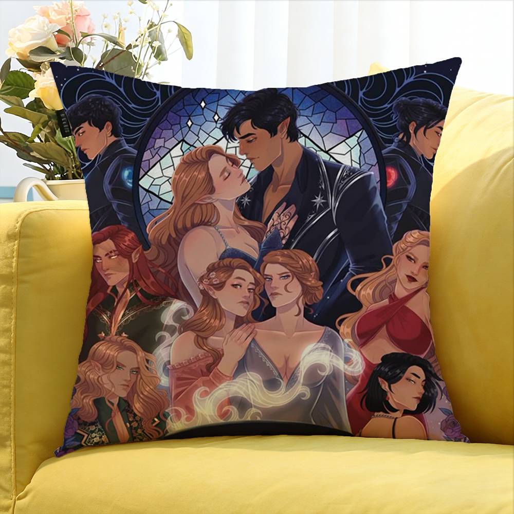 Acotar Court M-Mist And Fury Various Sizes Square Pillow Case For Car Home Bedchamber Decor