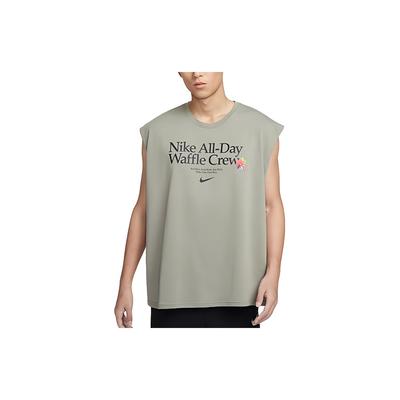 Buchstabendruckmuster Rundhals Strick Ärmellose Weste Herren Tops Olive HQ1204-053