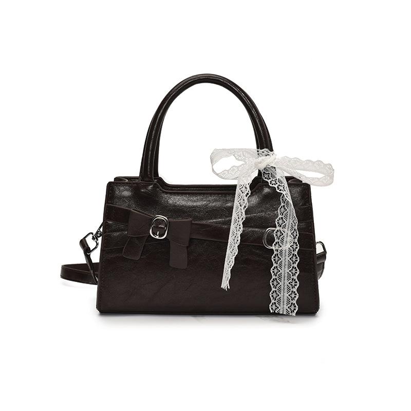 

2025 новая французская ретро повседневная нишевая сумка-тоут, универсальная, с темпераментом, с продвинутой текстурой, для通勤, сумка-мессенджер для женщин