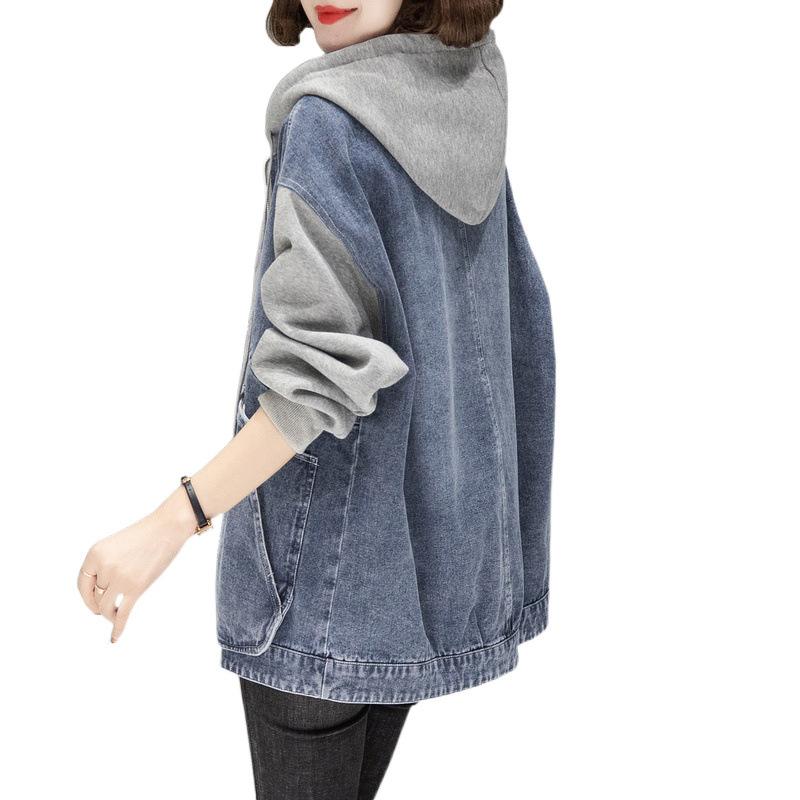 Denim Jacket Women's Spring and Autumn Korean Version Casual Short Small Baseball Uniform Outerwear
