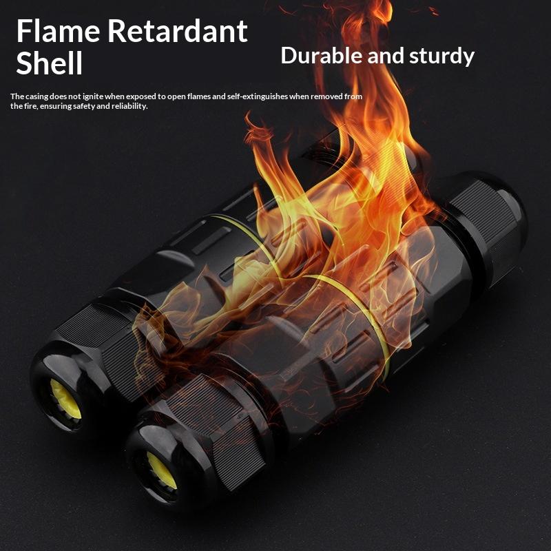 1 Set Quick Connection 2/3 In 2/3 Out 2/3Pin Electrical Terminal Adapter Wire Connector Ip68 Waterproof Cable Connector