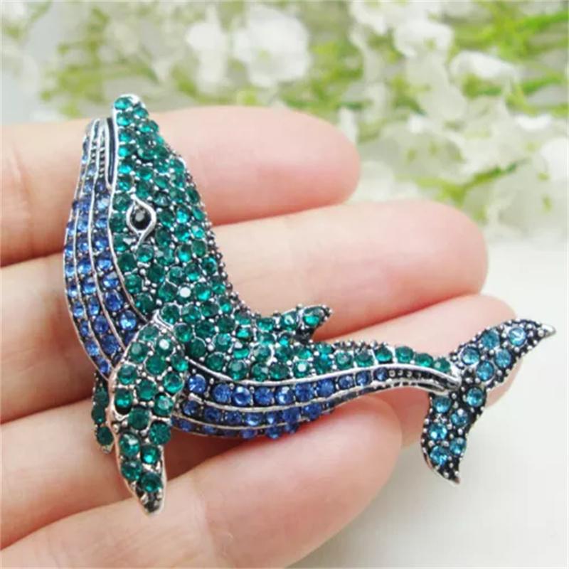 Vintage Women Girls Heavy Industry Crystal Animal Brooch Pin Fashion Luxury Shiny Boutique Rhinestone Badges Corsages For Lady