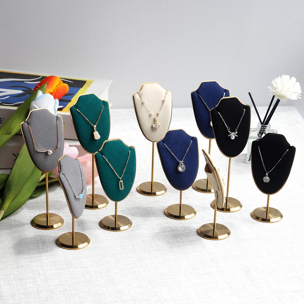Mini Necklace Display Stand Jewellry Display Rack Exhibition Shelf Pendant Storage Props Jewelry Photography Props