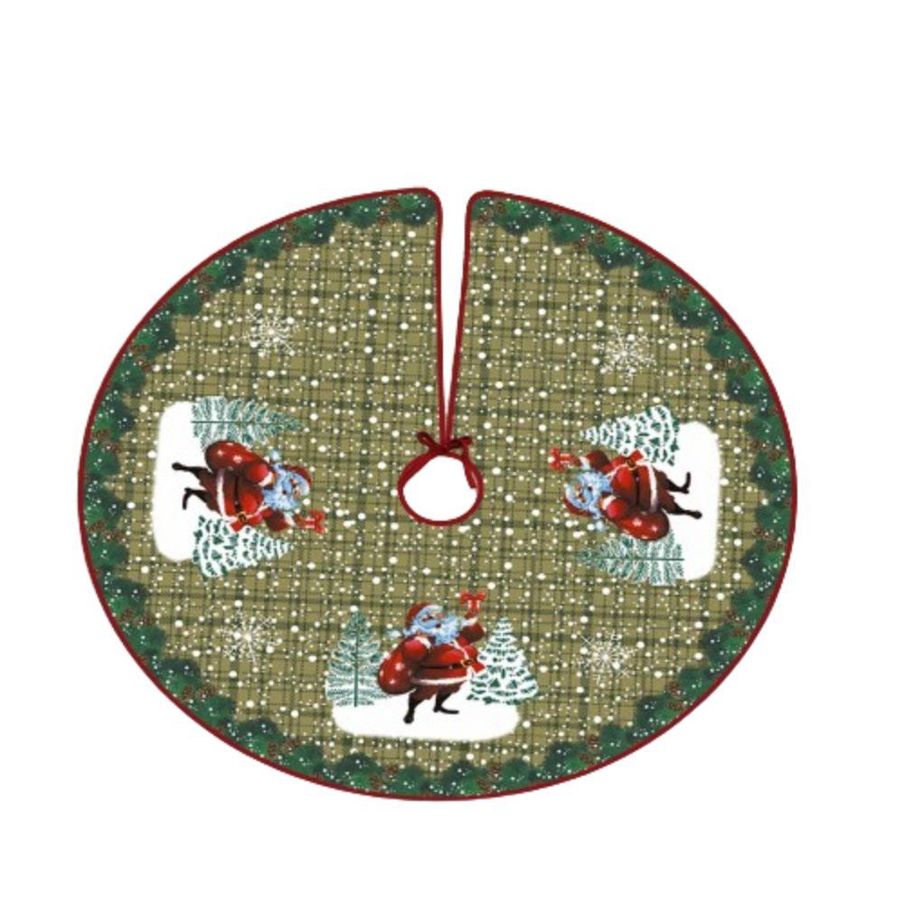 Creative Christmas Tree Apron Round Xmas Tree Skirt Christmas Base Cover  Tree Base Supplies