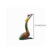 Meditation Figurine Artistic Female Multicolored for Shelf