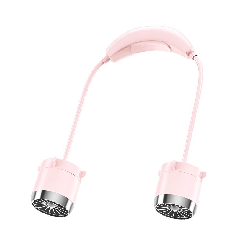 Neck Fan, 100-Speed Stepless Adjustment, USB Rechargeable, Portable Hands-Free Fan for Outdoor, Office, Sports, Personal Cooling