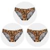 Women's Seamless Underwear Leopard Intimate Women Sexy Lace Black Floral Panties Seamless Panty 3 Pcs/set