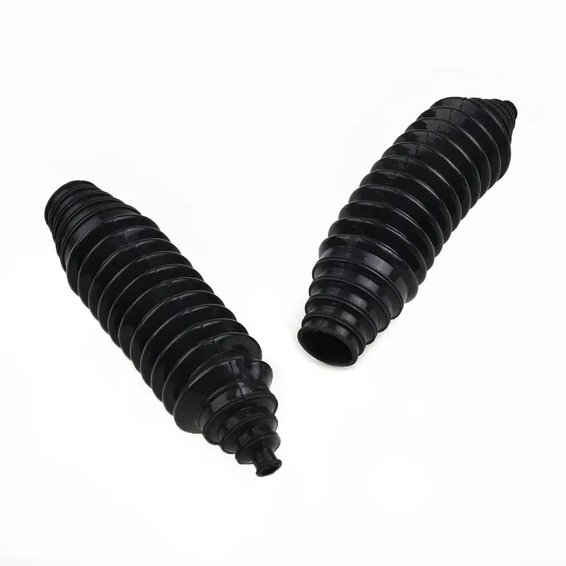 2 Pcs Set Universal Silicone Rack Pinion Steering Gaiter Pinion Boots+Cable Ties+Clamp Kit Silicone Gear Leggings Kits