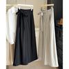 Women's Elastic Waist Striped Wide Leg Pants Loose Fit Casual Trousers 2026 Spring No Stretch Wrinkle Free Flowy Long Pants