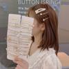 Korean Pearl Hairpin: Stylish Net Red Girl's Bangs BB Side Clip Hair Accessory