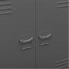 Storage Chest Industrial Style Anthracite 90 x 40 x 100 cm Steel