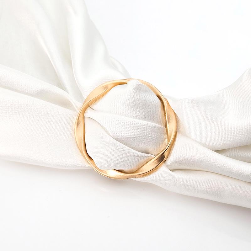 Women's Fashion D-Ring Adjustable Knotting Scarf & Hem Buckle