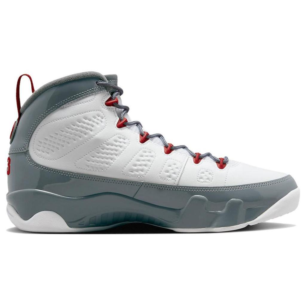 Air Jordan 9 Retro Fire Red Men Sneakers Grey White Cool-Grey CT8019-162