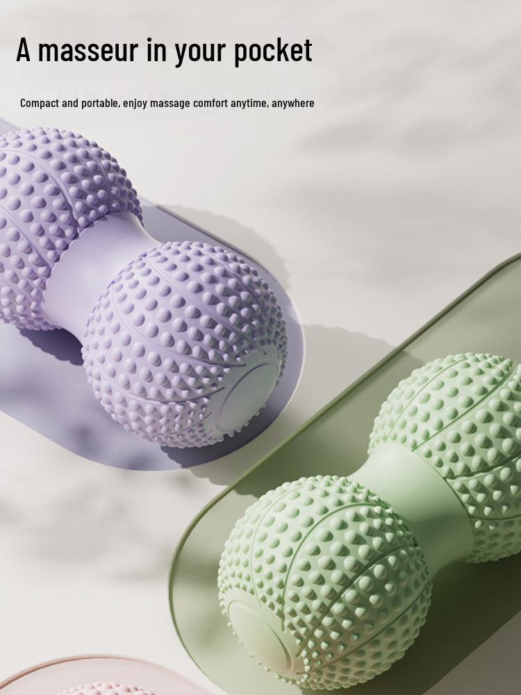 Peanut Fascia Ball: Foot, Lumbar & Neck Massage for Muscle Relaxation and Yoga Fitness.