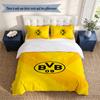 BVB 3‑Piece Bedding Set Soft Microfiber Duvet Cover Pillowcases Comfortable Bed Linen for Bedroom Decoration