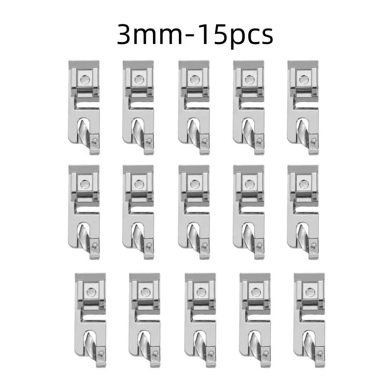 3/6mm Haushaltsnähmaschine Zubehör Nähfuß Füße Kit Set Saumfuß Ersatzteile Für Nähmaschine Zubehör