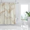 Rose Gold Shower Curtain Pink Gold Tropical Leaves Modern Luxury Bathroom Shower Curtains Fabric Bath Curtain Set with Hooks