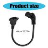 90 Degree  Up/Down/Left/Right Angled IEC 320 C13 Female to C14 Male Power Supply Extension Cord for Monitors Computers