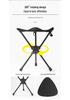 360° Rotating Folding Tripod Stool - Portable, Durable, and Compact for Hiking, Camping, and Fishing.