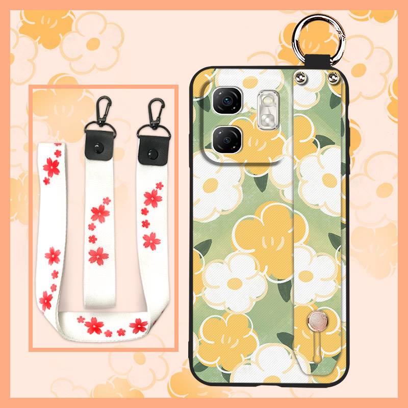 Anti-knock Oil Painting Phone Case For Infinix Hot50i/Smart9/X6531/X6532 Back Cover Wristband Fashion Design Shockproof