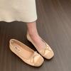 Inner Height Increase Small Fragrant Wind Single Shoes Women's Shoes 2025 Spring and Summer New Fairy Pink Retro Bow Ballet Shoes