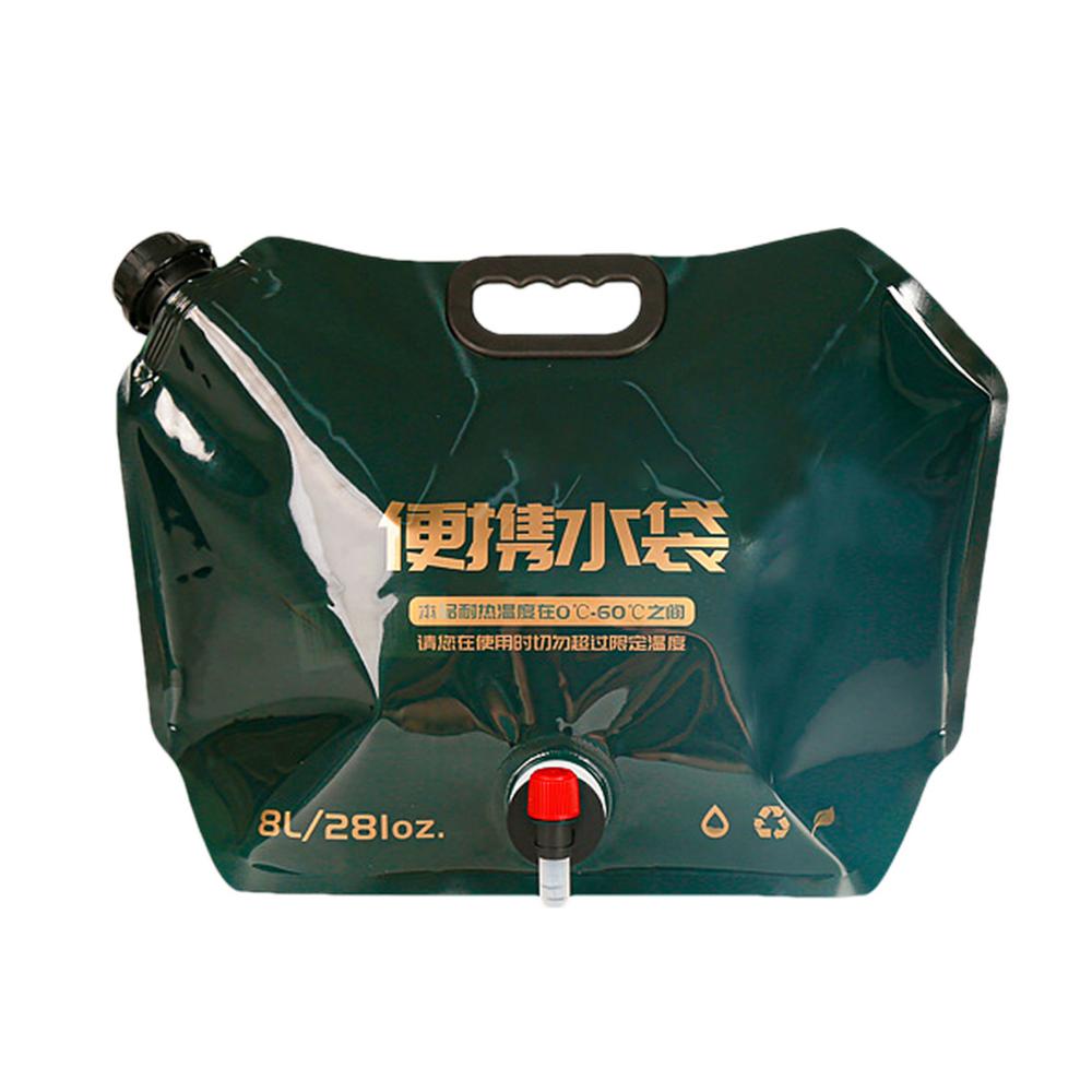 

Портативная сумка для воды с краном для кемпинга, складная сумка для воды объемом 8 л, складная сумка для воды с ручкой, принадлежности для кемпинга