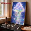 Kit Pittura con Perle Diamond Art Fai da Te per Adulti, Pittura Murale Artistica con Perle a Forma Speciale Nuvole Colorate per Decorazione Casa Ufficio Regalo Fatto a Mano