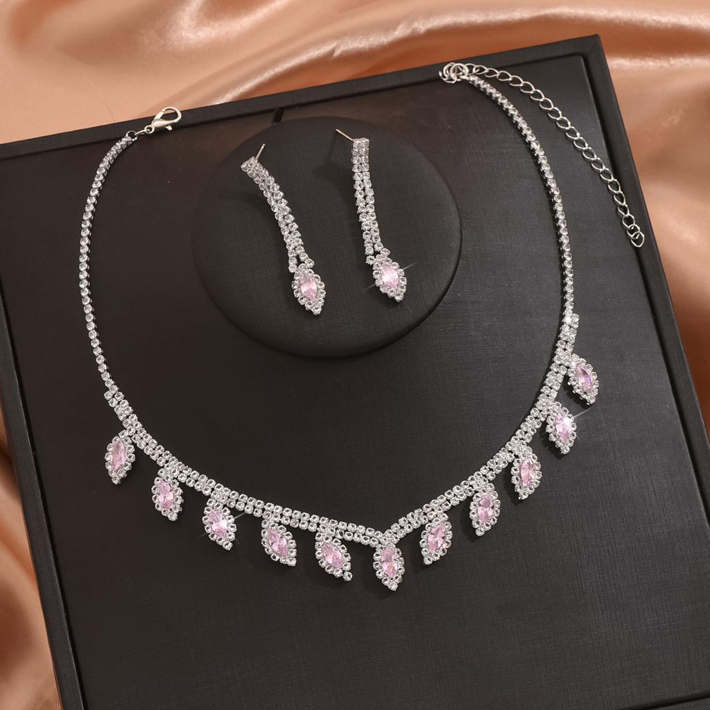 Fashion Bridal Accessories Wedding Dress Accessories Jewelry Set Earrings Necklace Bracelet Wedding Set