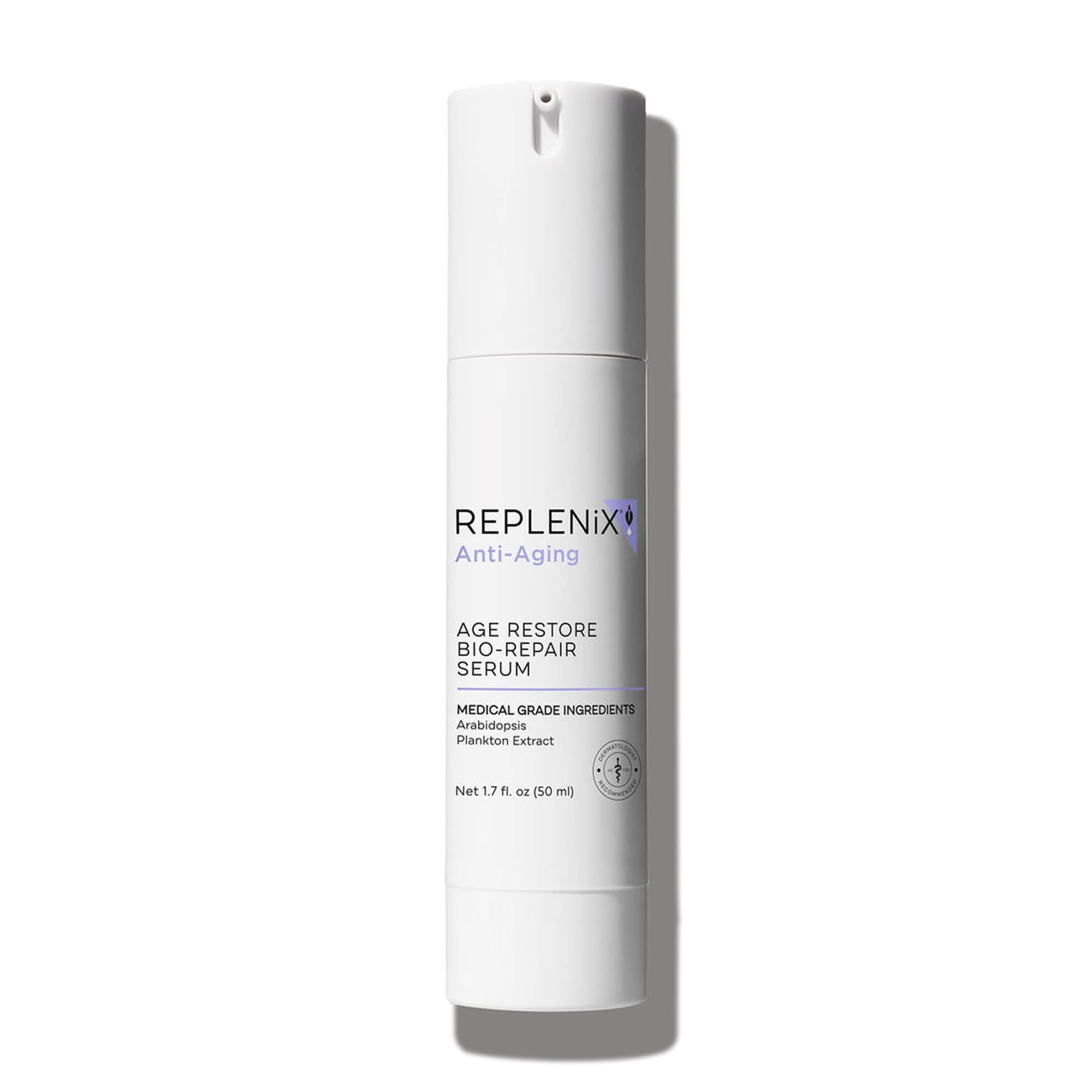 

Replenix Age Restore Bio-Repair Serum: Anti-aging serum with hyaluronic acid for moisturizing and dry skin care. Fragrance-free. 50ml