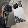 Back Phone Cover Case for Xiaomi Mi 12T Pro 13T 11 Lite Black Lace Patter Fashion