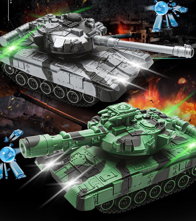 Remote Control Off-Road Armored Tank Toy with Firing Capability