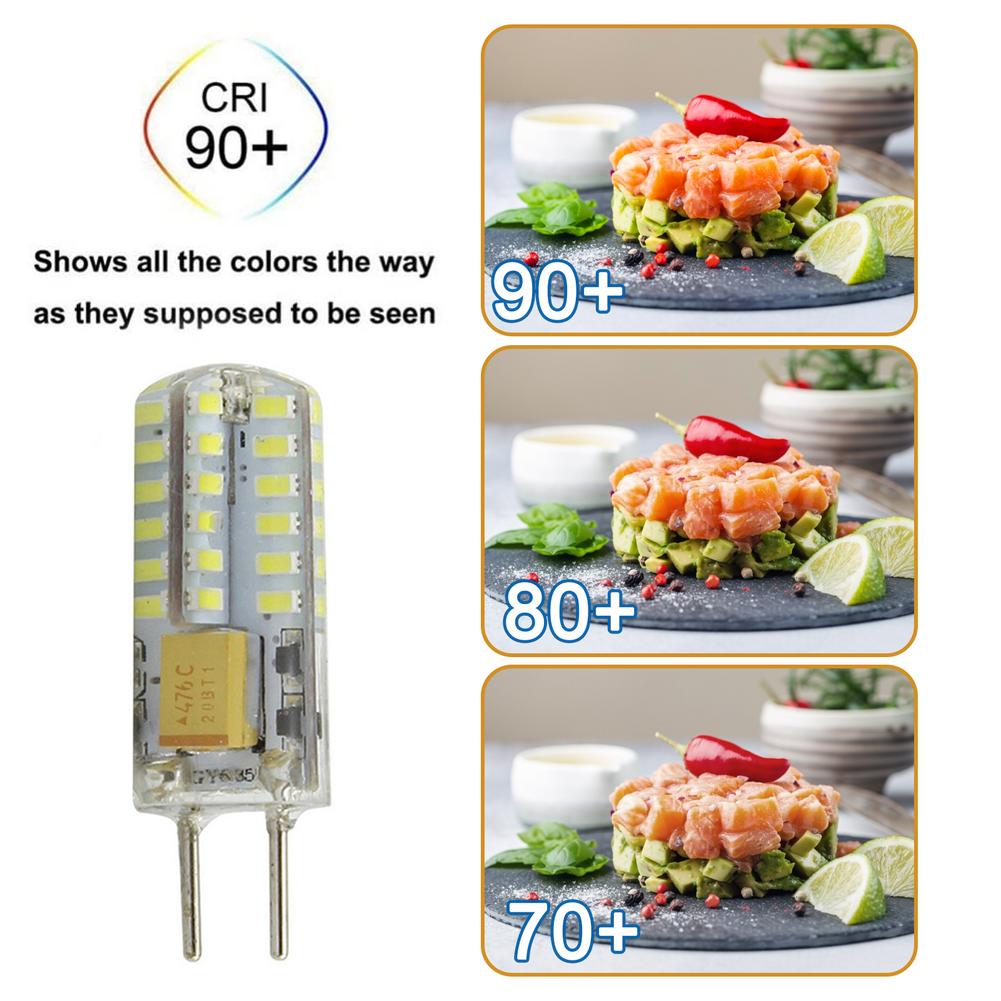 5pcs G4 LED Bulbs Warm White Cold White 3W AC/DC12V-24V GY6.35 Lamp Holder 3014 Lamp Beads Corn Lamp For Replace Halogen Lamp