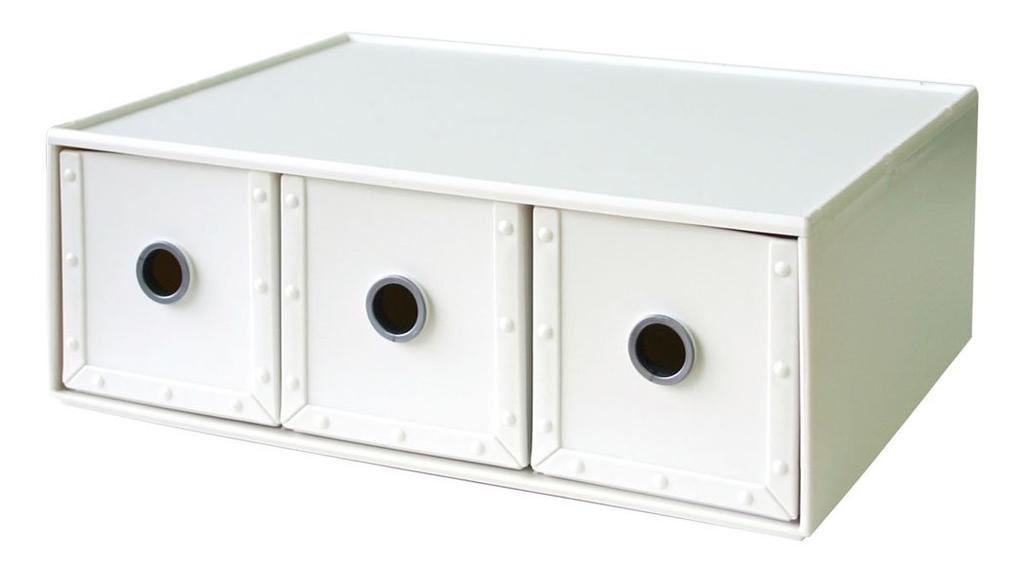 Yawata Kasei Way-Be File Stores Comfort Small Organizer, FS-780, White