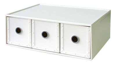 Yawata Kasei Way-Be Aktenordner Aufbewahrung Komfort Kleiner Organizer, FS-780, Weiß