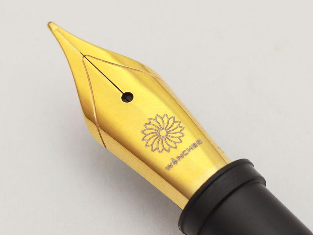 WANCHER Replacement Nib Jowo Stainless Steel Nib for Wancher Fountain Pens Extra #6 Gold-Plated (EF Fine)