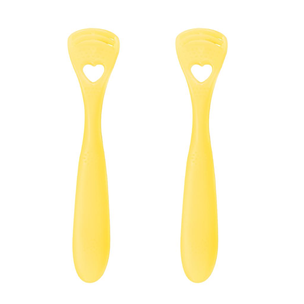 2Pcs Tongue Surface Oral Cleaning Brushes Adult Children Soft Silica Gel Tongue Scraper Color Random Oral Cleaner Brush