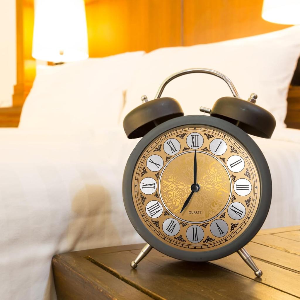 Aluminium Wall Clock Dial Face, 7 inch Diameter Arabic/Roman Numeral Clock Dial Face Replacement Parts, DIY Wall Clock for Bedroom Living Room Home