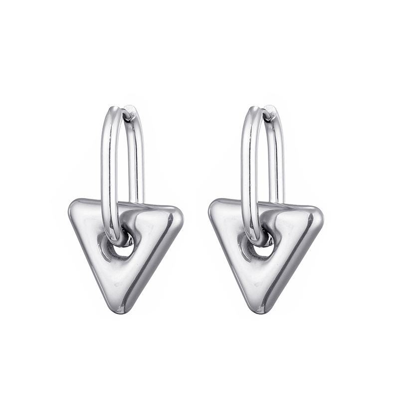 Classic Stainless Steel Heart Star Hoop Earrings For Women Punk Hip Hop Gold Silver Color Y2K Jewelry Female Earrings Oorbellen