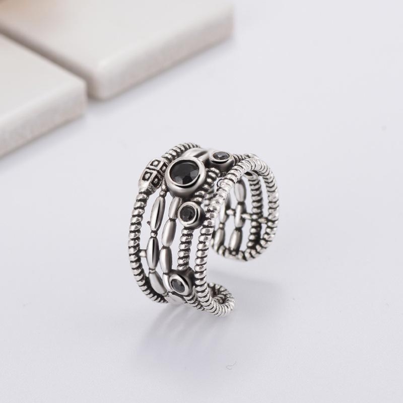 Ring Unique and Personalized Personalised Minimalist Love Heart Ring Female Sweet Cool Cold Wind Peach Heart Open Index Finger Ring Do Old Jewellery