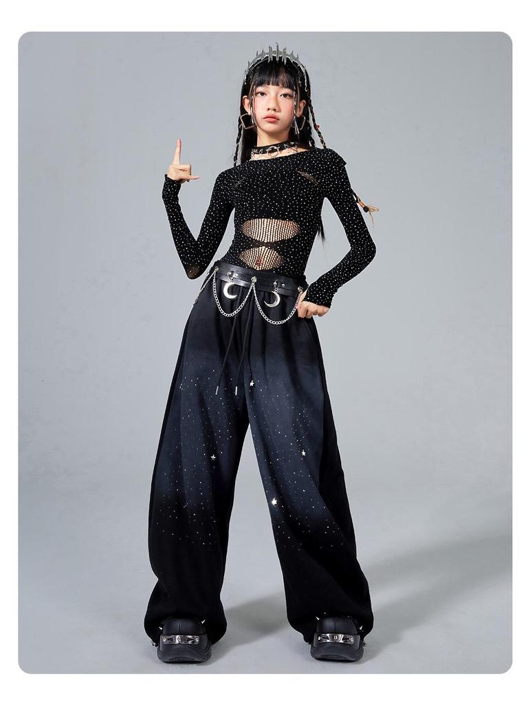 Trendy Kids' Jazz Dance Clothing: Cool Fashion for Girls' Group Performances & Festive Shows