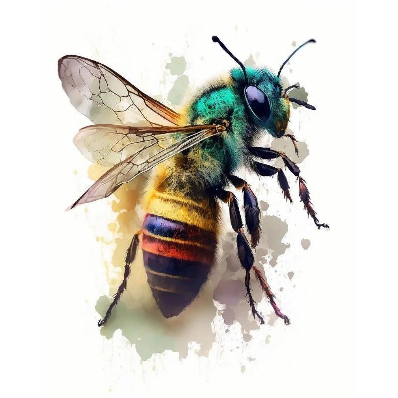 

Яркий абстрактный акварельный холст с изображением животных, тигра, льва, лисы, собаки, павлина, настенный художественный постер для домашнего декора 21cm×30cm NoFrame