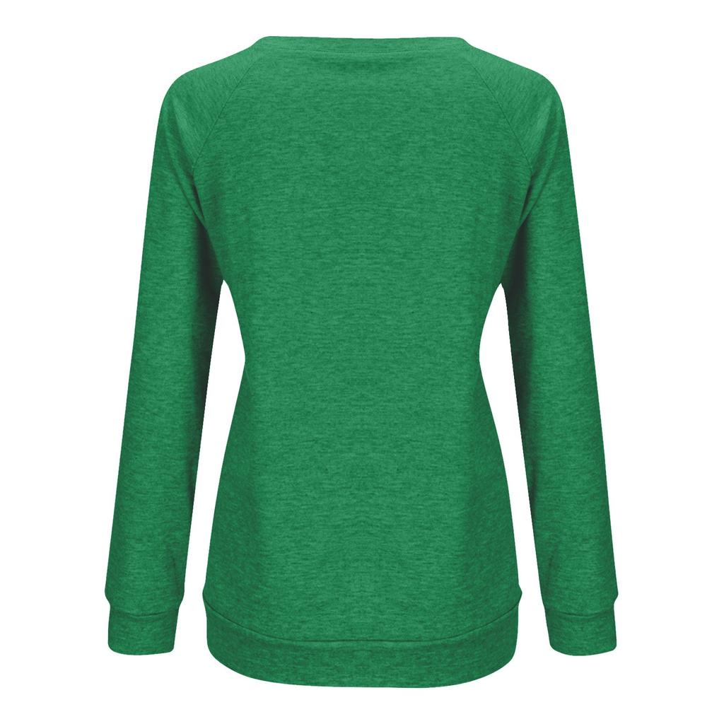 Ladies  And Winter Basic Versatile Casual Loose Fashion Printed Long Sleeve Top