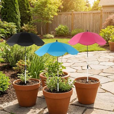 Adjustable Plants Shade Cover 65cm Garden Shade Umbrella Telescopic Plant Umbrellas  Garden Beds