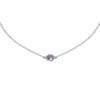 TIFFANY &CO. Elsa Peretti® Inlaid Round Pink 925 Silver Necklace Women's 25390474-Silver F