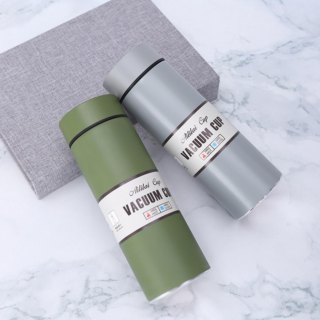 New Modern Stainless Steel Vacuum Cup High-end Simple Straight Cup Tea Separation Business Gift Cup