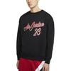 Jordan Remastered Print Fleece Crewneck Sweatshirt Men Tops Black CT6283-010