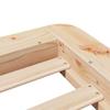 Vidaxl Bed Frame Without Mattress, 75X190 Cm, Solid Pine Wood
